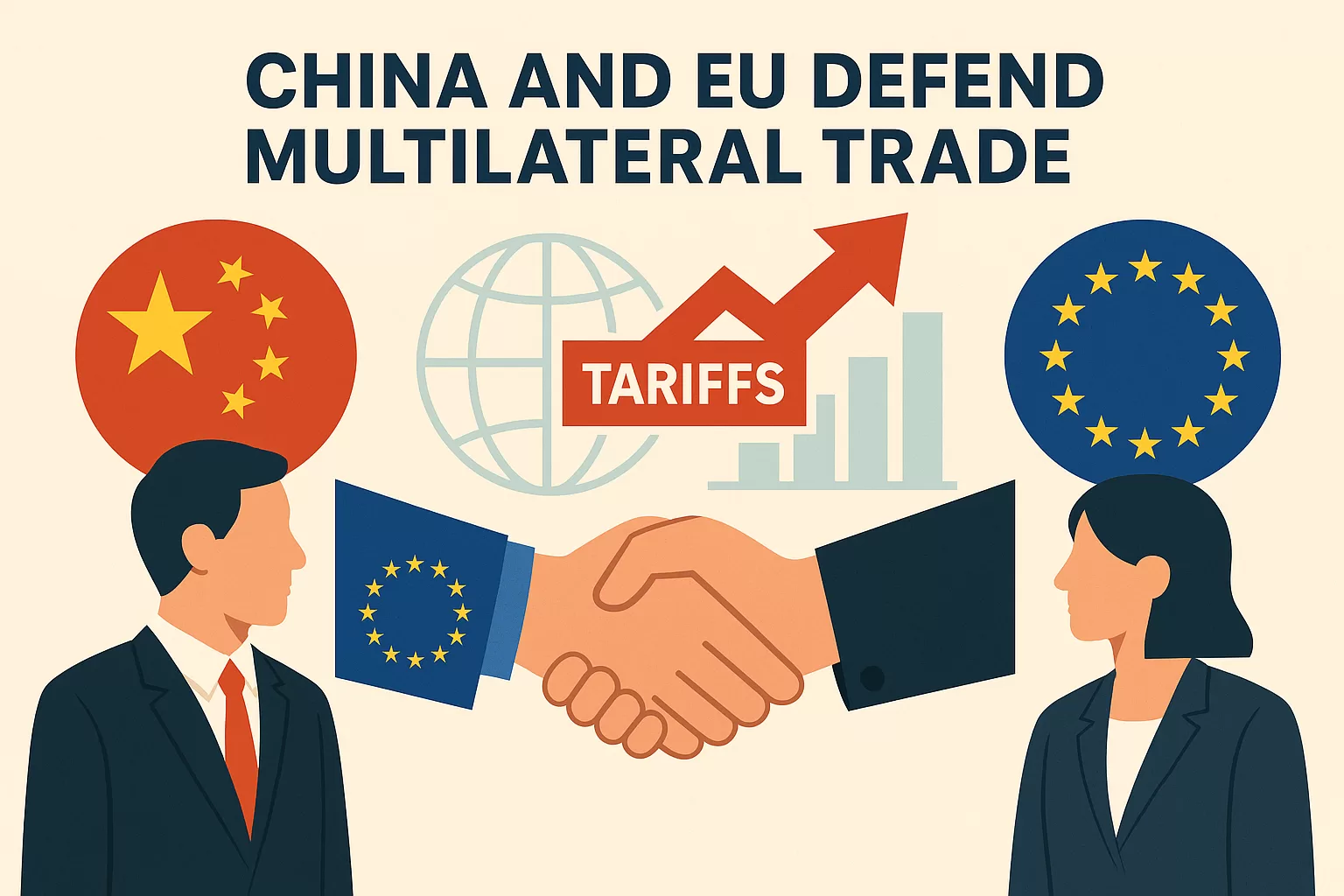 China e UE contra tarifas dos EUA: acordo comercial reforça OMC