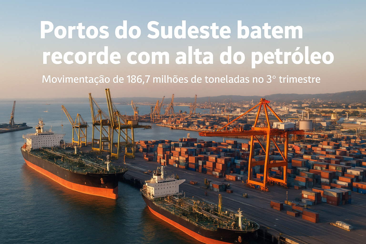 Portos do Sudeste batem recorde com alta do petróleo